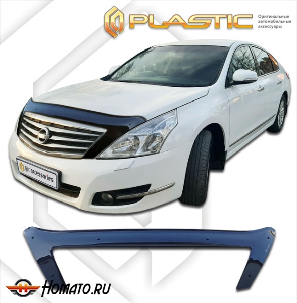 Дефлектор капота Nissan Teana J32 2008-2013 | exclusive, черный