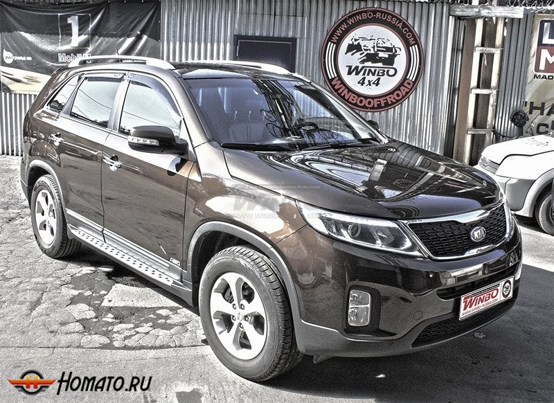 Пороги OEM-style на Kia Sorento 2009+/2013+