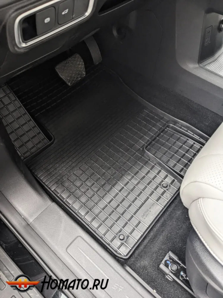 Коврики для Джетур Т1 | СЕТКА, резиновые, с бортами, Seintex