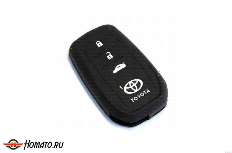 Чехол из силикона на смарт-ключ Toyota | 3 кнопки