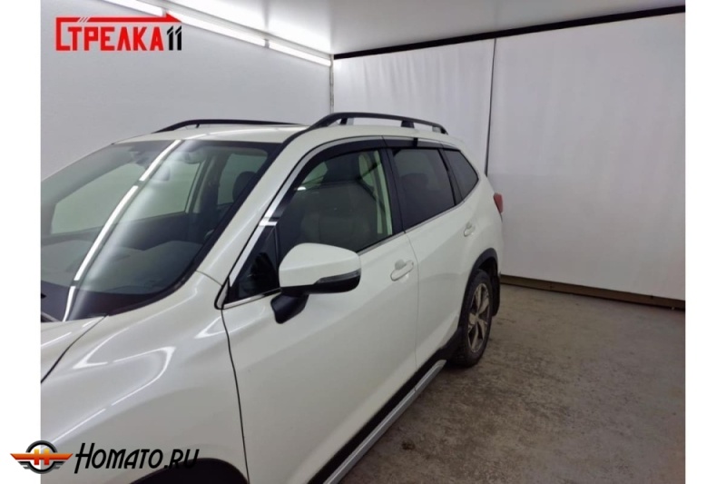 Дефлекторы Subaru Forester S5 2019-2025 | премиум, плоские, 2D