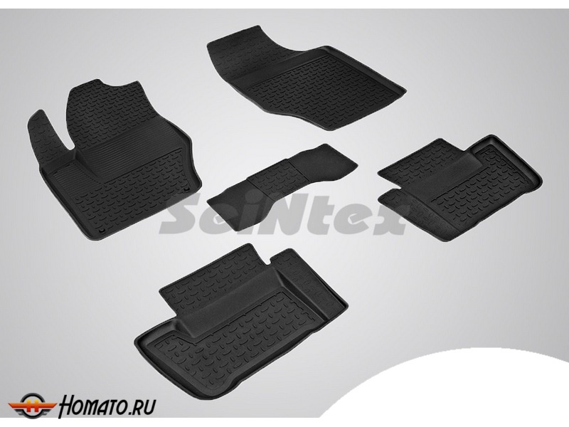 Резиновые коврики Citroen C4 2010+ | с высокими бортами | Seintex