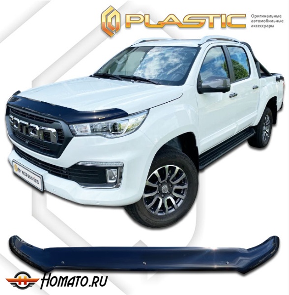 Дефлектор капота Foton Tunland G7 2023- | exclusive, черный