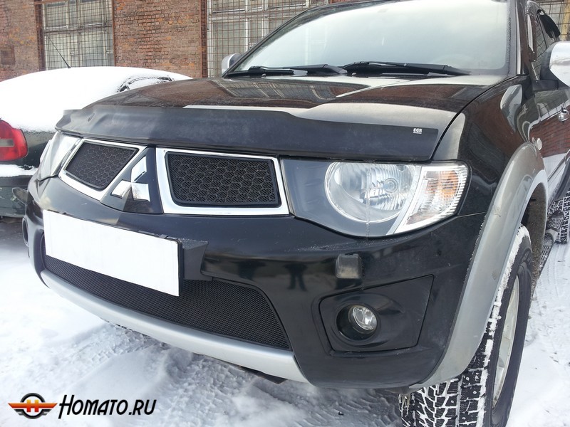 Защита радиатора для Mitsubishi L200 (2010-2014) рестайл-1 | Стандарт