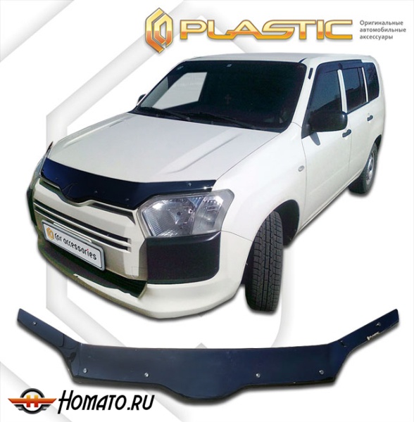 Дефлектор капота Toyota Probox 2014- (NHP160V, NSP160V, NCP165V, NCP160V) | черный
