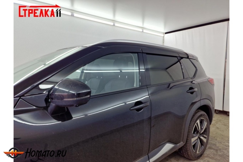 Дефлекторы Nissan X-Trail 4 (T33) 2023+ | премиум, плоские, 2D