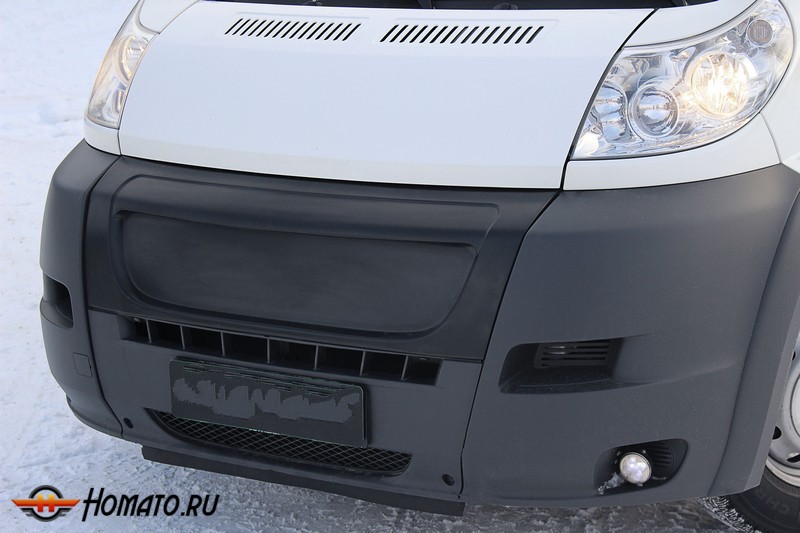 Решетка радиатора : зимний вариант (заготовка) для Citroen Jumper 2006-2013 (250 кузов) | глянец (под покраску)