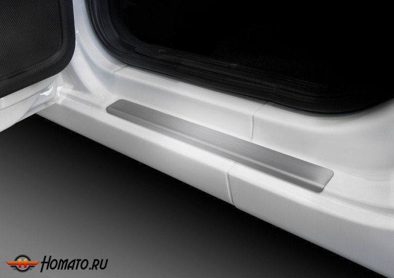 Накладки на пороги для Datsun mi-DO 2015+ | нержавейка, Rival