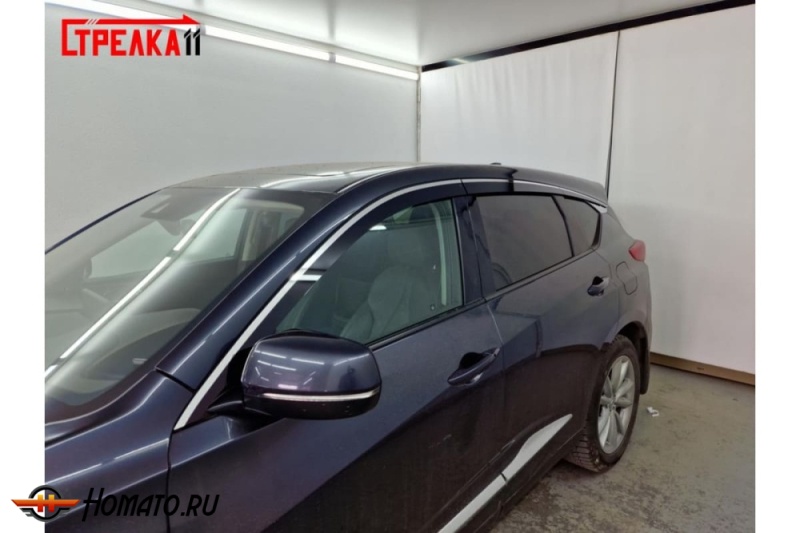Дефлекторы Acura RDX 3 2018+/2021+ | премиум, плоские, 2D