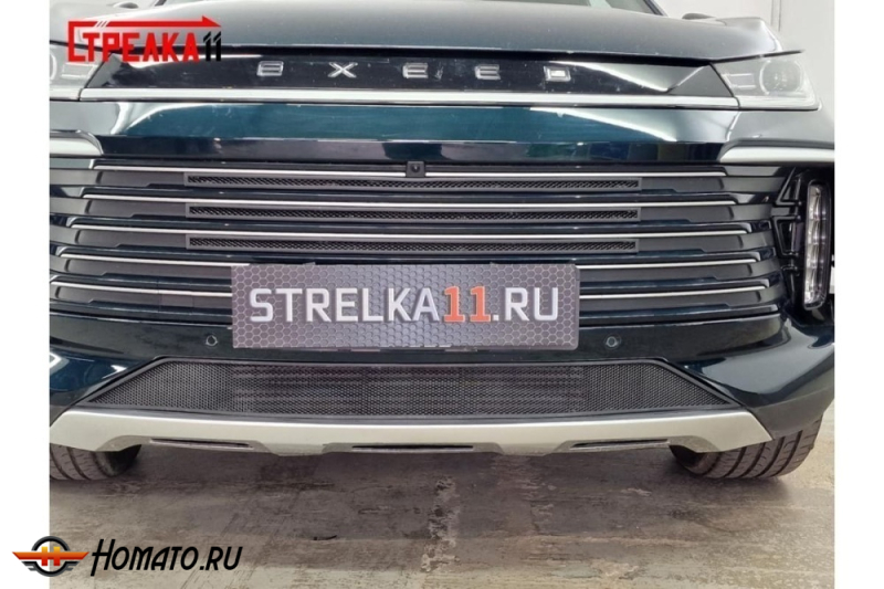 Защита радиатора для Exeed TXL 2024+ рестайл | Стандарт