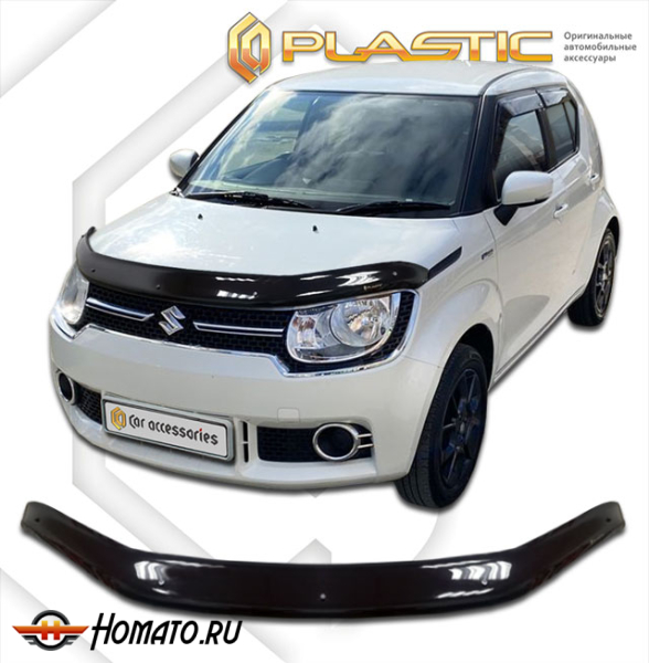Дефлектор капота Suzuki Ignis 2 2015- (FF21S) | черный