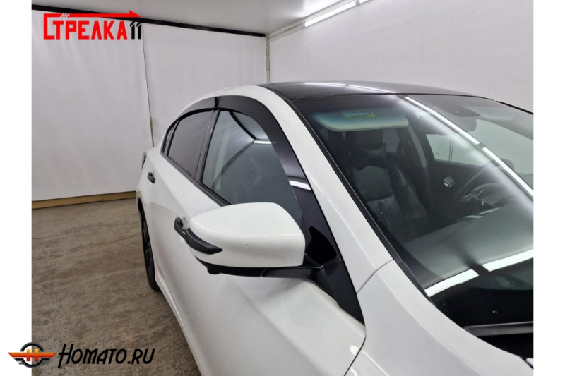 Дефлекторы Nissan Teana 3 (L33) 2013+ | из 6 частей, премиум, плоские, 2D