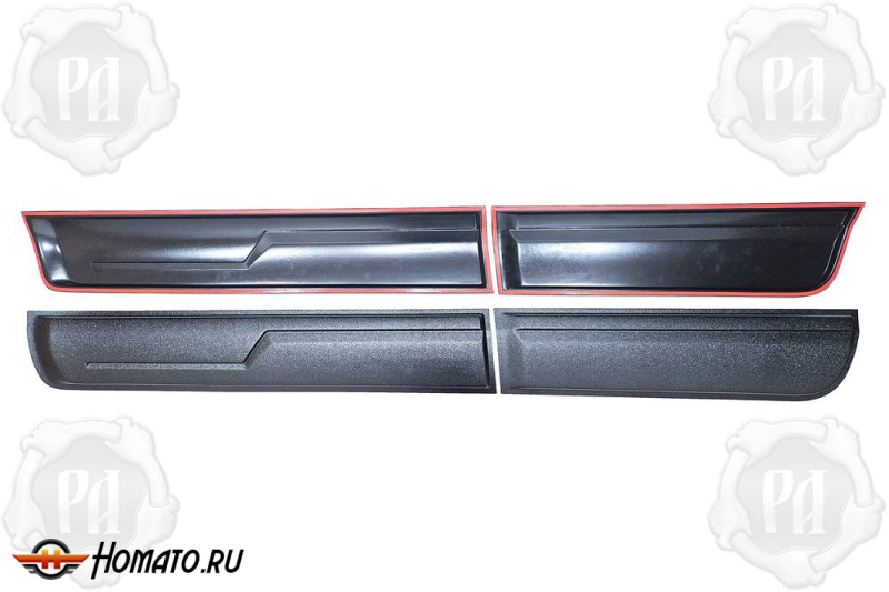 Молдинги на двери для JAC T6 | шагрень