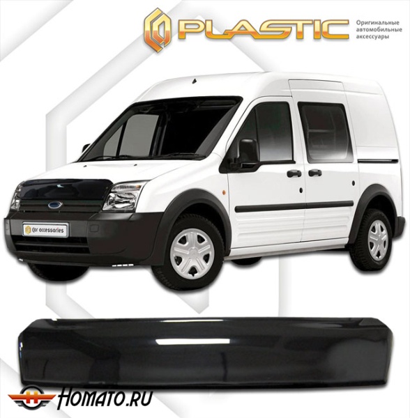 Дефлектор капота Ford Tourneo Connect 1 2002-2009 | черный