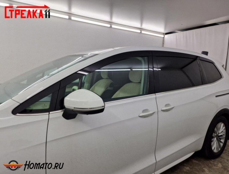 Дефлекторы Volkswagen Viloran | из 8 частей, премиум, плоские, 2D
