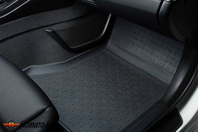Резиновые коврики Renault Logan II 2014-2020 | с высокими бортами | Seintex