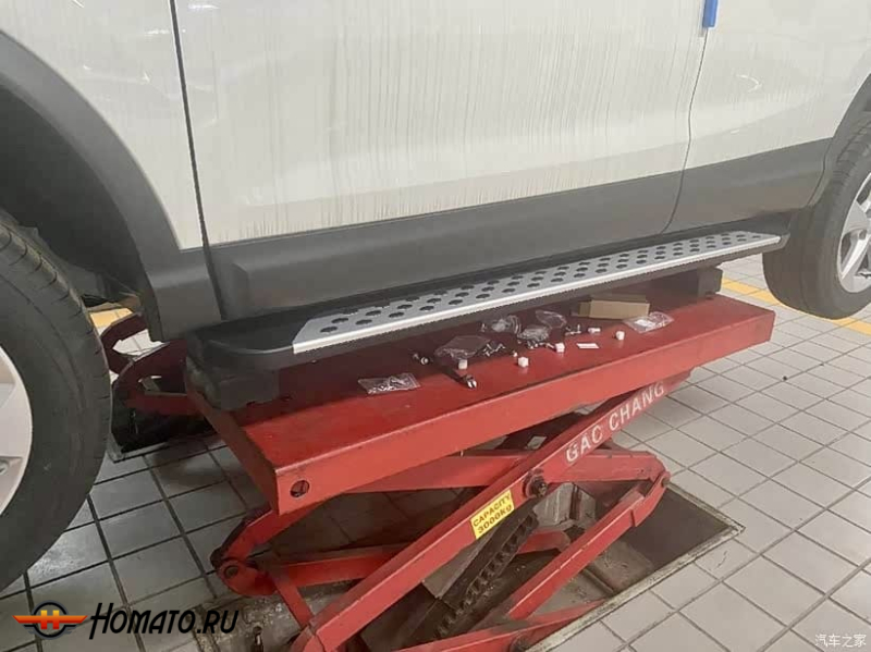 Пороги OEM с точками для NISSAN Qashqai 2014-2019