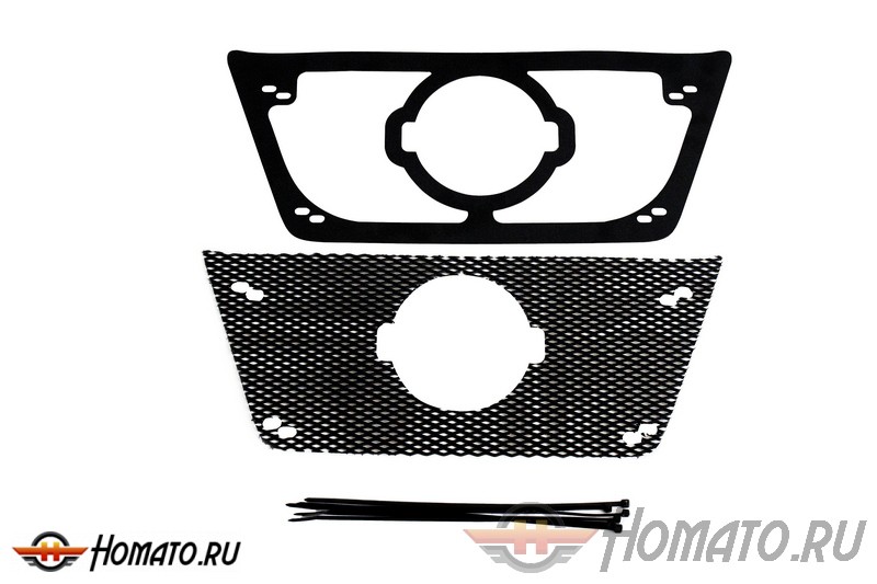 Защитная сетка решетки радиатора Nissan Terrano (2014-2020) | шагрень