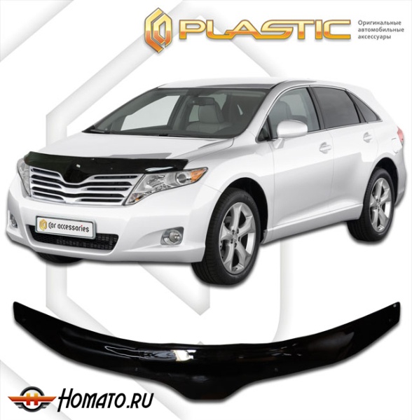 Дефлектор капота Toyota Venza 2011-2016 | черный