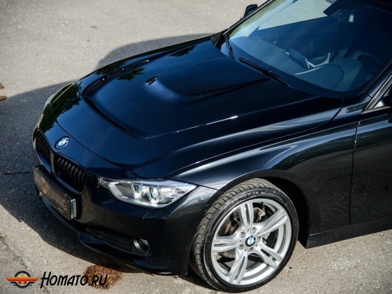 Капот с жабрами для BMW 3 F30 (2012-2018) | некрашеный