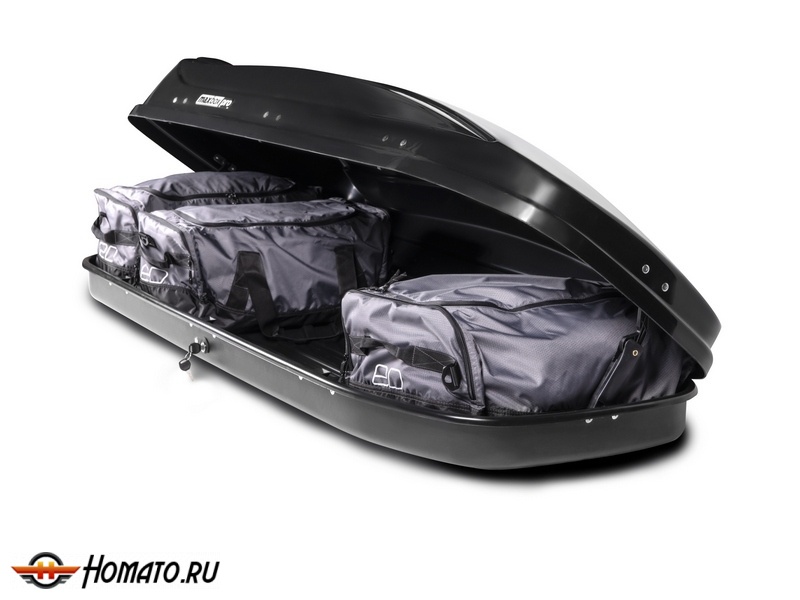Автобокс MaxBox PRO 520 л | 196x80x43 см, двусторонний