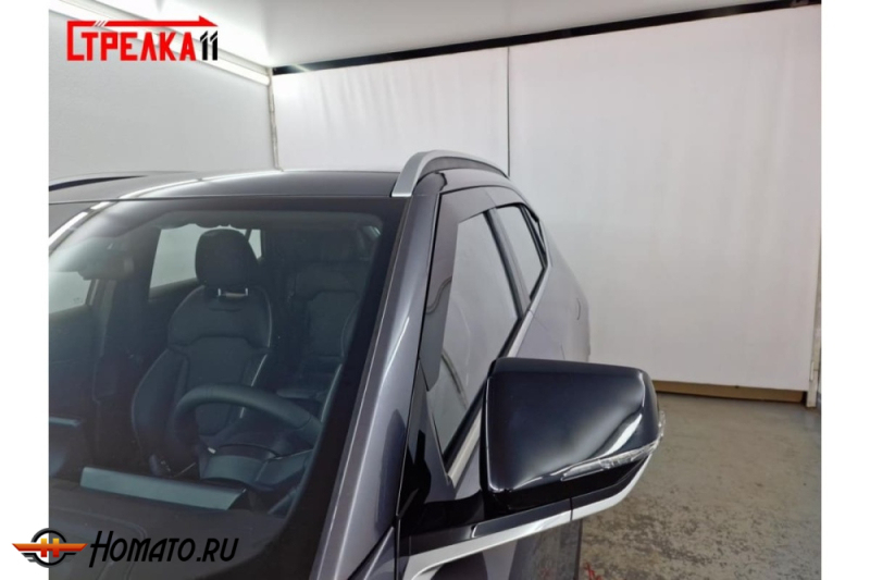 Дефлекторы GAC GS4 2025+ | из 6 частей, премиум, плоские, 2D