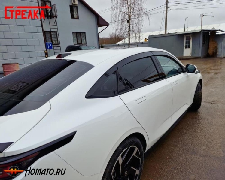 Дефлекторы Чанган Ламор 2023+ | премиум, плоские, 2D