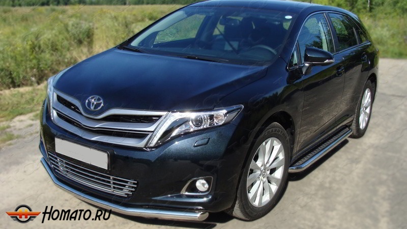 Пороги подножки Toyota Venza 2012-2016 | алюминиевые или нержавеющие