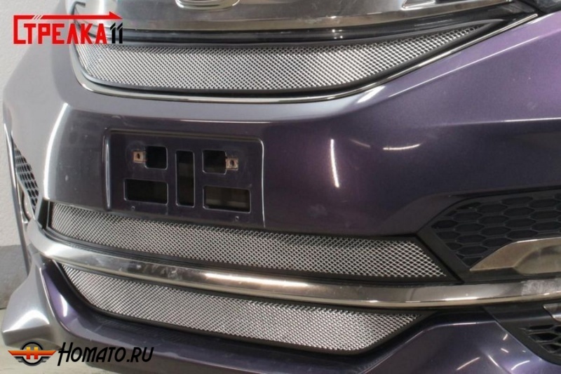 Защита радиатора для Honda Stepwgn 5 2015-2017 дорестайлинг | Стандарт