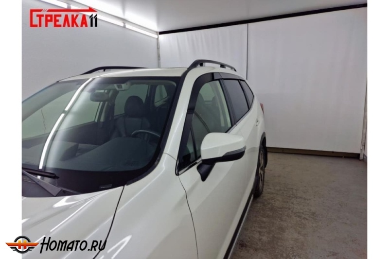 Дефлекторы Subaru Forester S5 2019-2025 | премиум, плоские, 2D