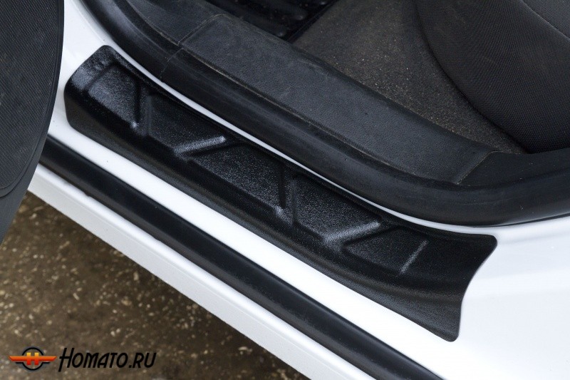 Накладки на внутренние пороги дверей Chevrolet Cruze 2009+/2012+ | шагрень
