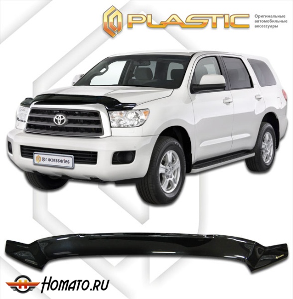 Дефлектор капота Toyota Sequoia 2 2007-2017 (XK60) | черный