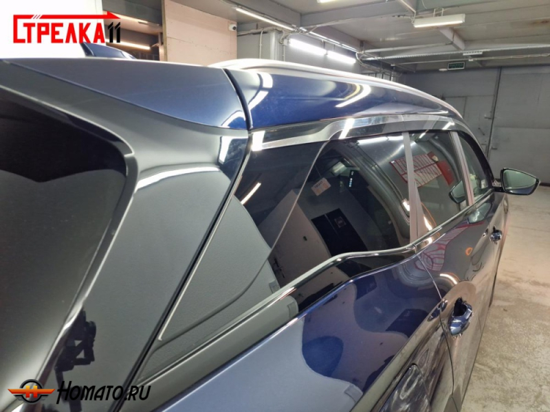 Накладки на задние боковые хром элементы для Соуист С09 | 2 штуки, декор