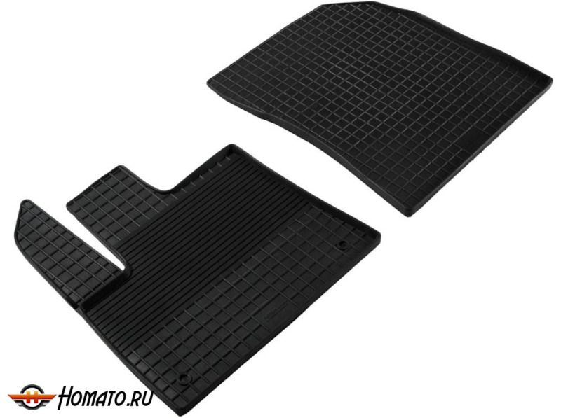 Коврики для Peugeot Partner 3 (K9) 2023+ | СЕТКА, резиновые, с бортами, Seintex