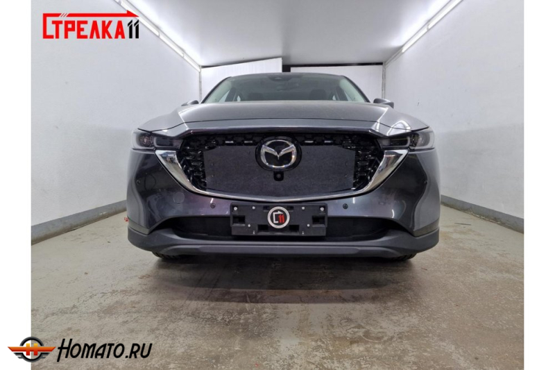 Зимняя защита радиатора Mazda CX 5 (KF) 2022+ Китай | на стяжках