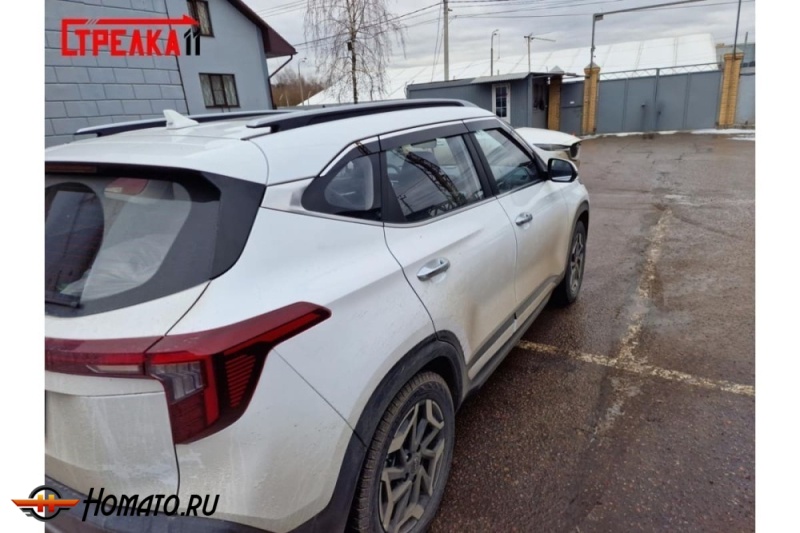 Дефлекторы KIA Seltos 2019- | премиум, плоские, 2D