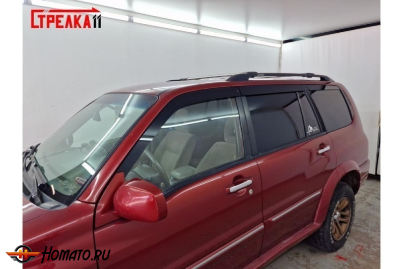 Дефлекторы Suzuki Grand Vitara XL 7 | из 6 частей, премиум, плоские, 2D