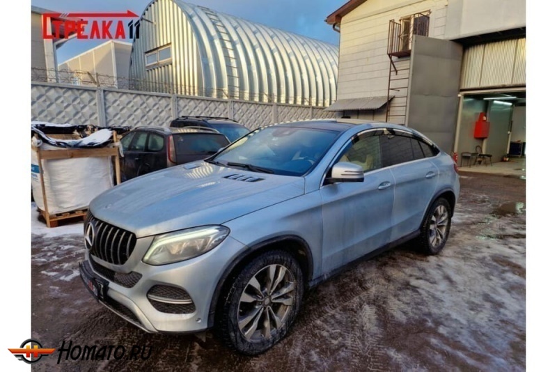 Дефлекторы Mercedes GLE Coupe (C292) 2014-2020 | премиум, плоские, 2D