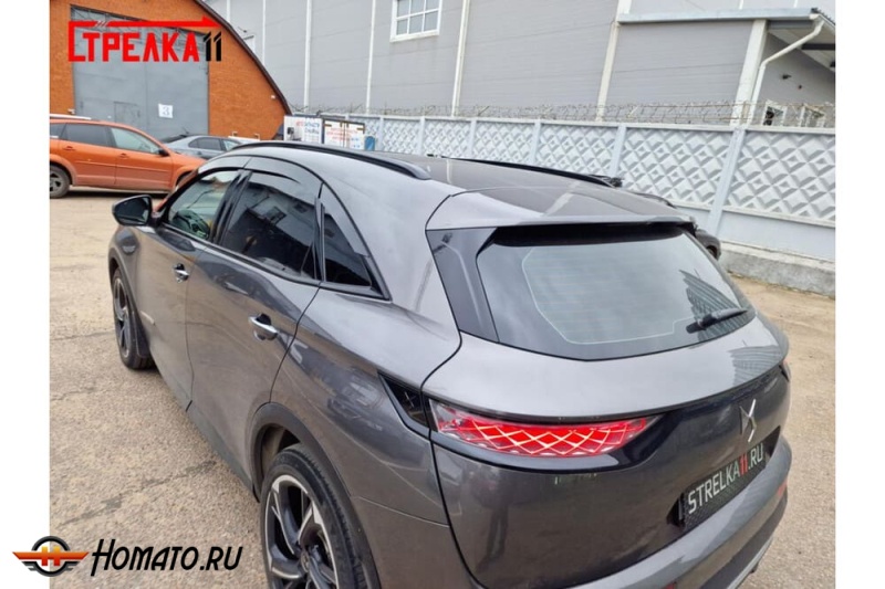 Дефлекторы Citroen DS7 2017+/2022+ | из 6 частей, премиум, плоские, 2D