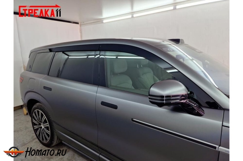 Дефлекторы Denza N9 2025+ | из 6 частей, премиум, плоские, 2D