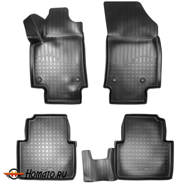 Коврики Опель Грандленд Х | полиуретановые, черные, Norplast