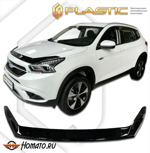 Дефлектор капота Chery Tiggo 7 (T15) | черный