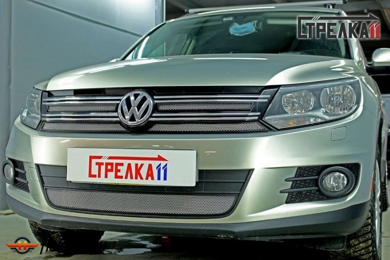 Защита радиатора для Volkswagen Tiguan (2011-2016) рестайл | Стандарт