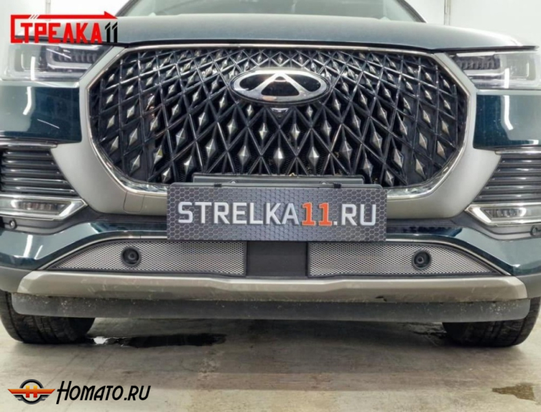 Защита радиатора для Чери Тигго 8 Про Макс 2023+ | Стандарт