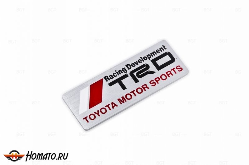Шильд "TRD Toyota Motor Sports" Для Toyota. Самоклеящийся, 1 шт.