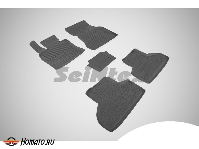 Резиновые коврики BMW X6 F-16 2014-2019 | с высокими бортами | Seintex