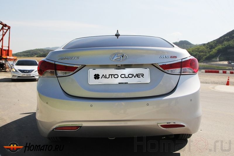 Хром молдинги под зеркала для Hyundai Elantra MD 2010+
