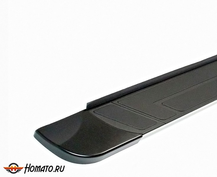 Подножки с кронштейнами на Toyota Highlander 2014+/2017+ | черные, серия Regal-73