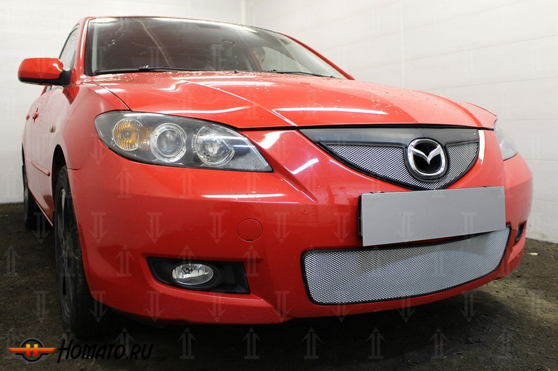 Защита радиатора для Mazda 3 (BK) седан (2006-2009) рестайл | Стандарт