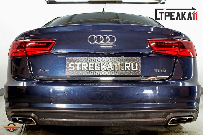 Защита задней камеры Audi A6 (C7) 2014-2018 седан (рестайл)
